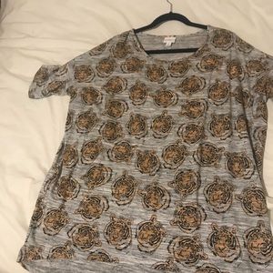Large tiger print lularoe Irma